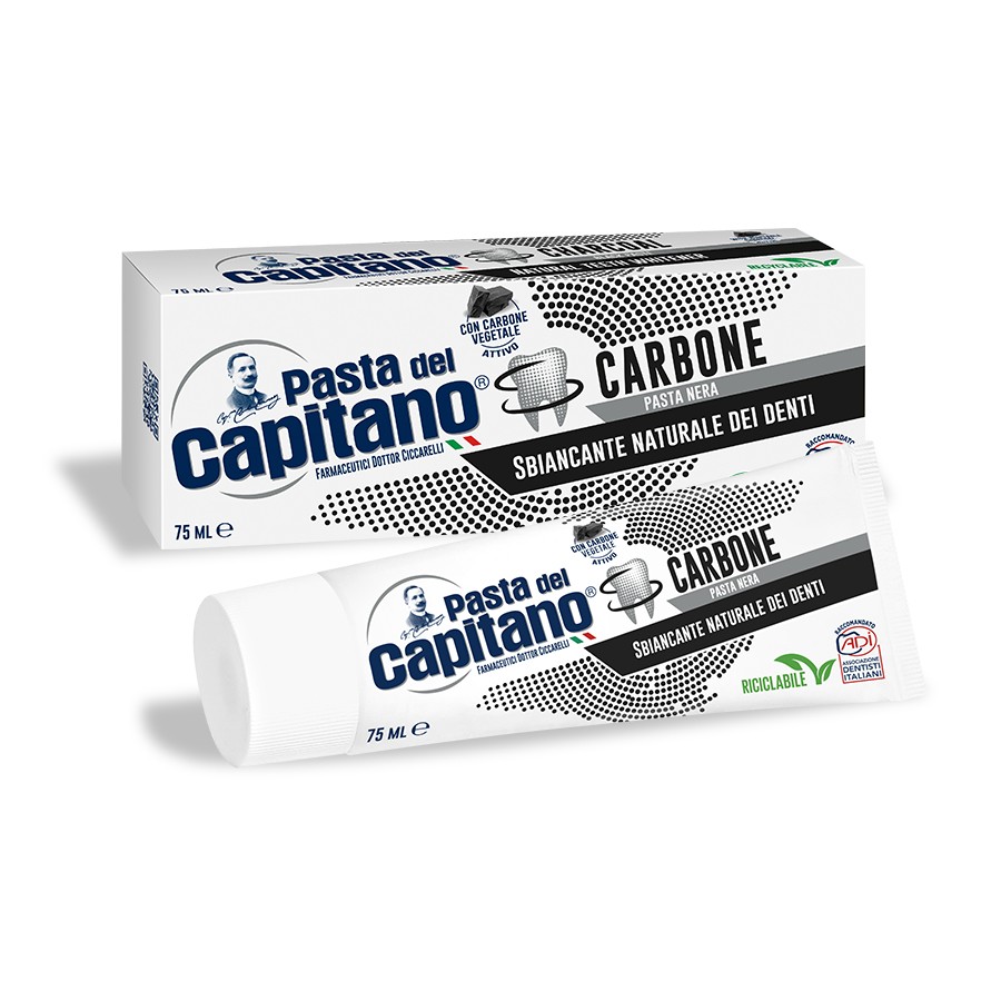 Dentifricio al Carbone - 75 ml - Pasta del Capitano