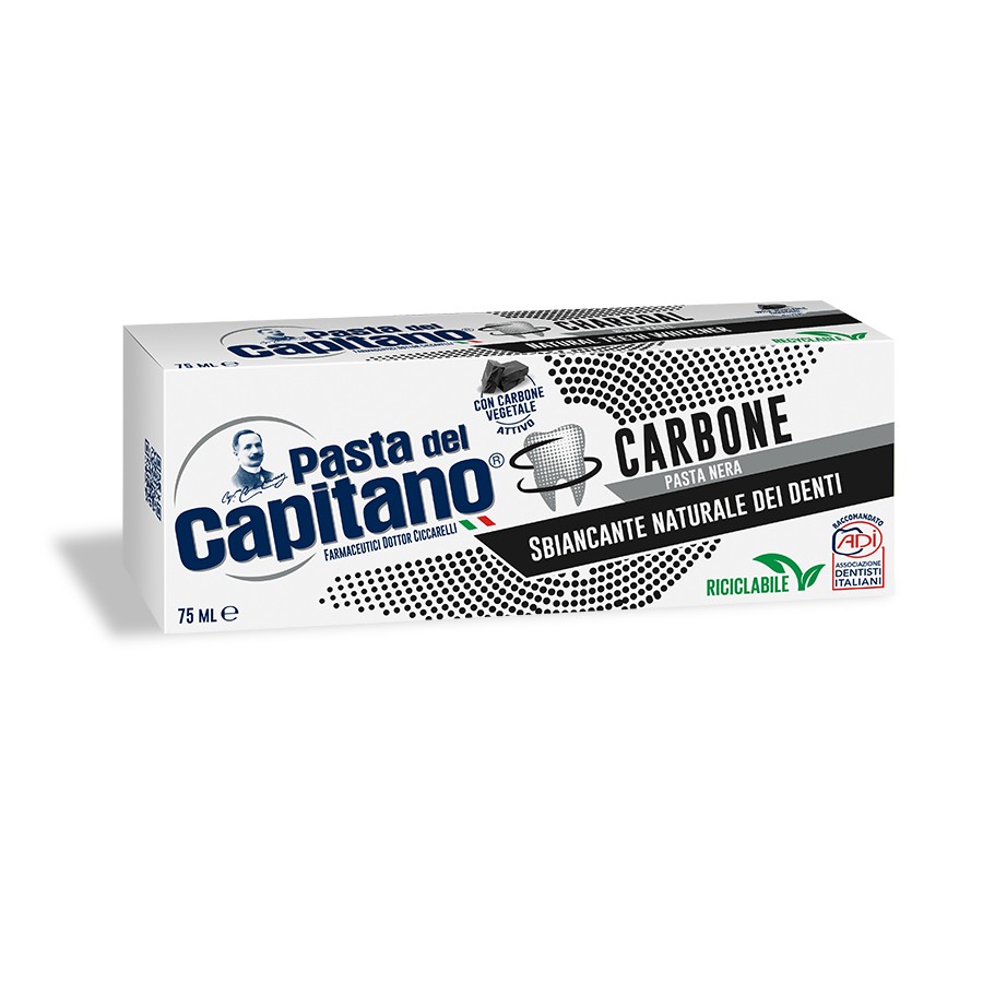 Charcoal Toothpaste - 75 ml - Pasta del Capitano