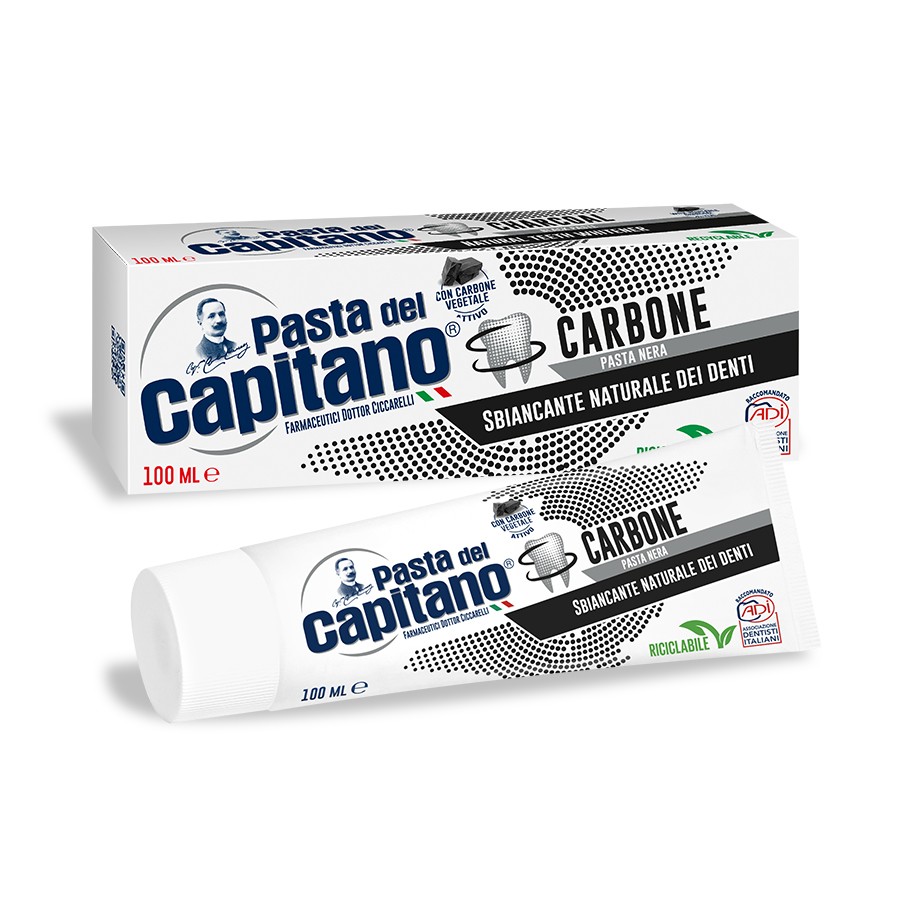 Charcoal Toothpaste - 100 ml - Pasta del Capitano