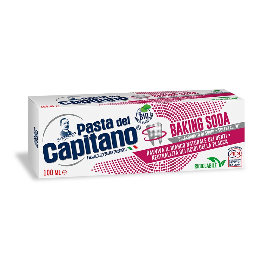 Baking Soda Toothpaste - 100 ml - Pasta del Capitano