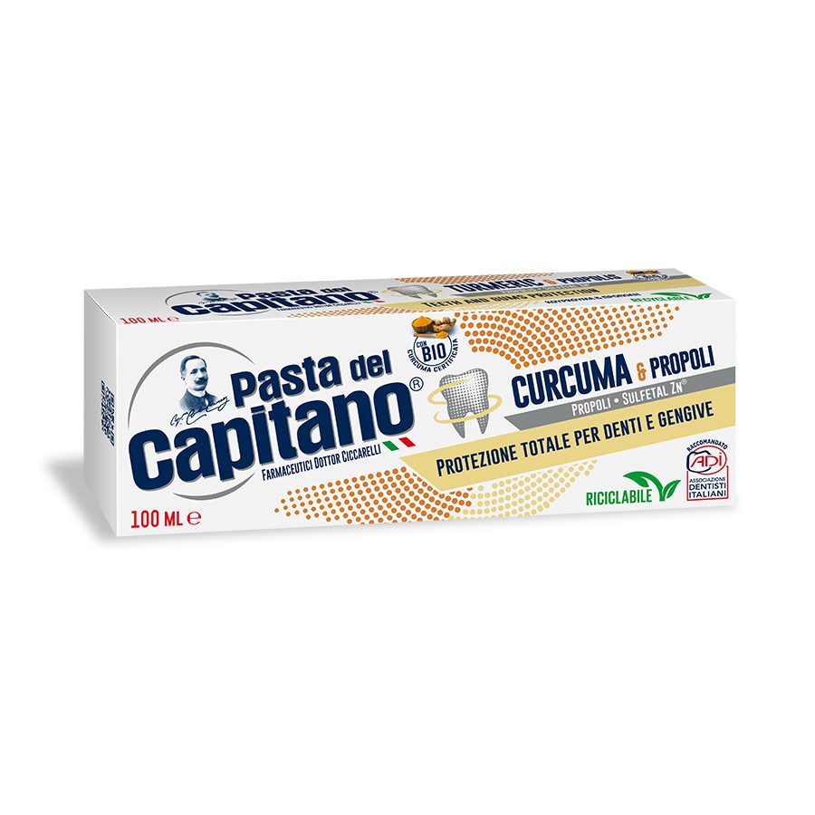 Turmeric & Propolis Toothpaste - 100 ml - Pasta del Capitano