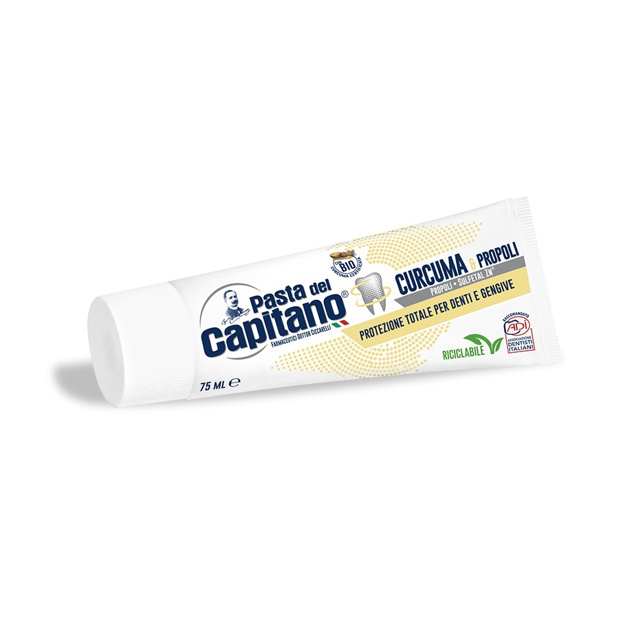 Turmeric & Propolis Toothpaste - 75 ml - Pasta del Capitano