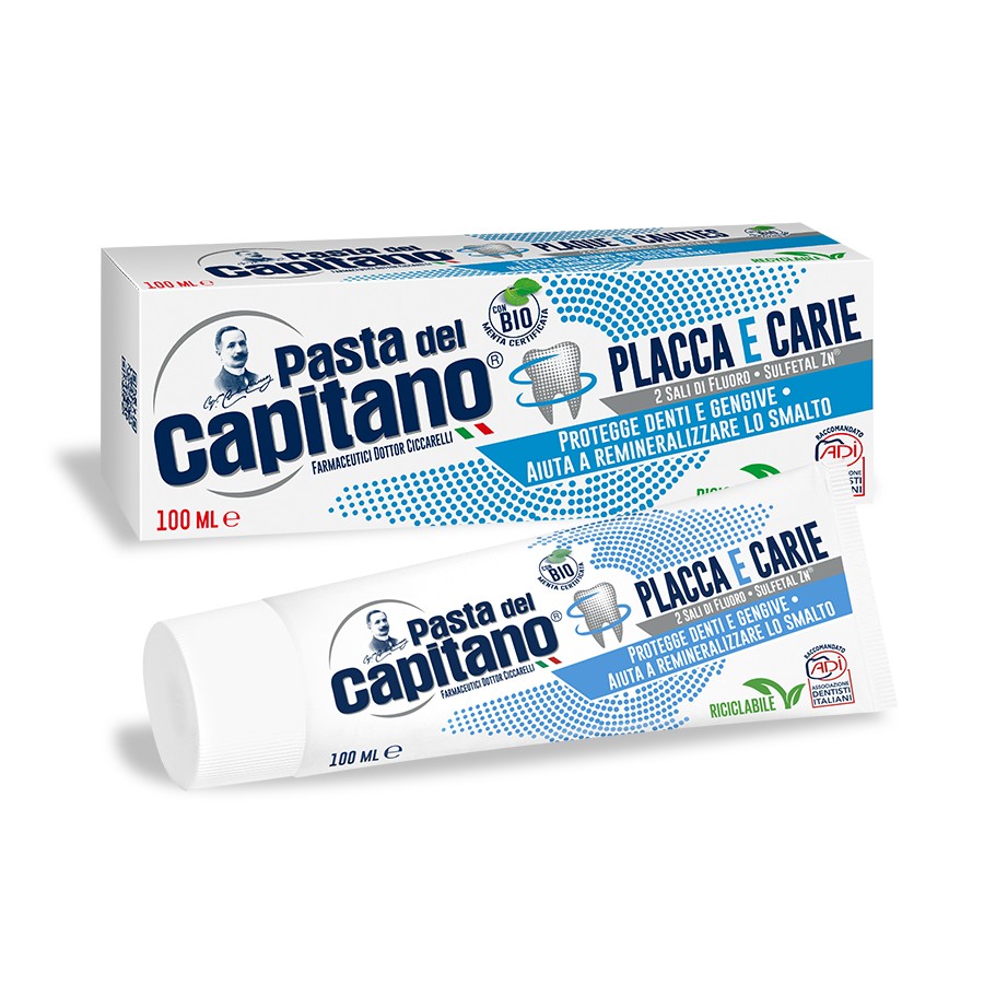 Plaque & Cavities Toothpaste - 100 ml - Pasta del Capitano