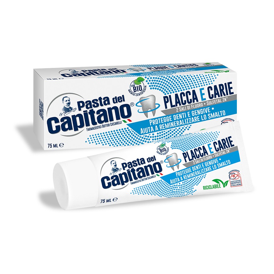 Plaque & Cavities Toothpaste - 75 ml - Pasta del Capitano