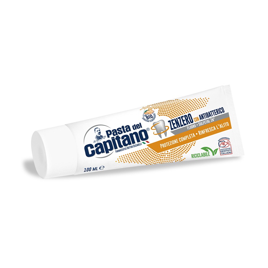 Dentifricio Zenzero con Antibatterico - 100 ml - Pasta del Capitano