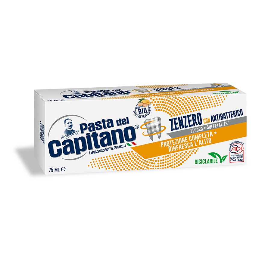 Ginger Antibacterial Toothpaste - 75 ml - Pasta del Capitano