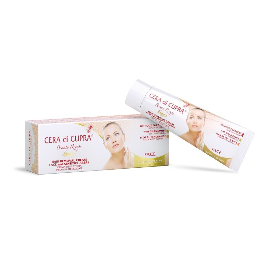 Face and Sensitive Areas Hair Removal Cream - 50 ml - Cera di Cupra