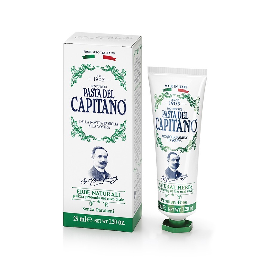 Natural Herbs Toothpaste - 25 ml - Capitano 1905