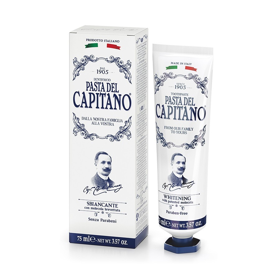 Whitening Toothpaste - 75 ml - Capitano 1905