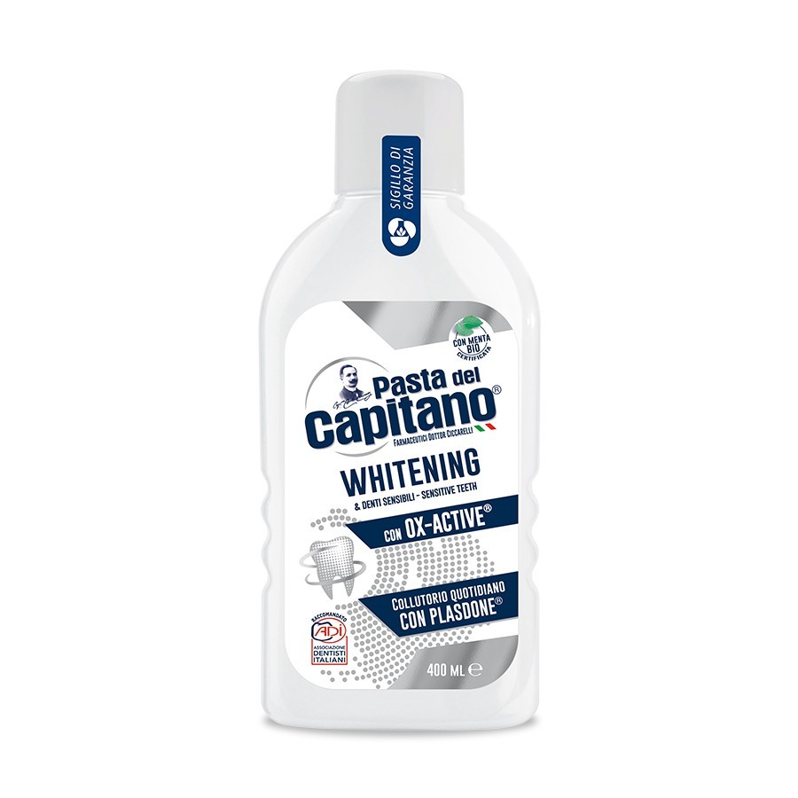 Whitening & Sensitive Teeth Mouthwash - 400 ml - Pasta del Capitano