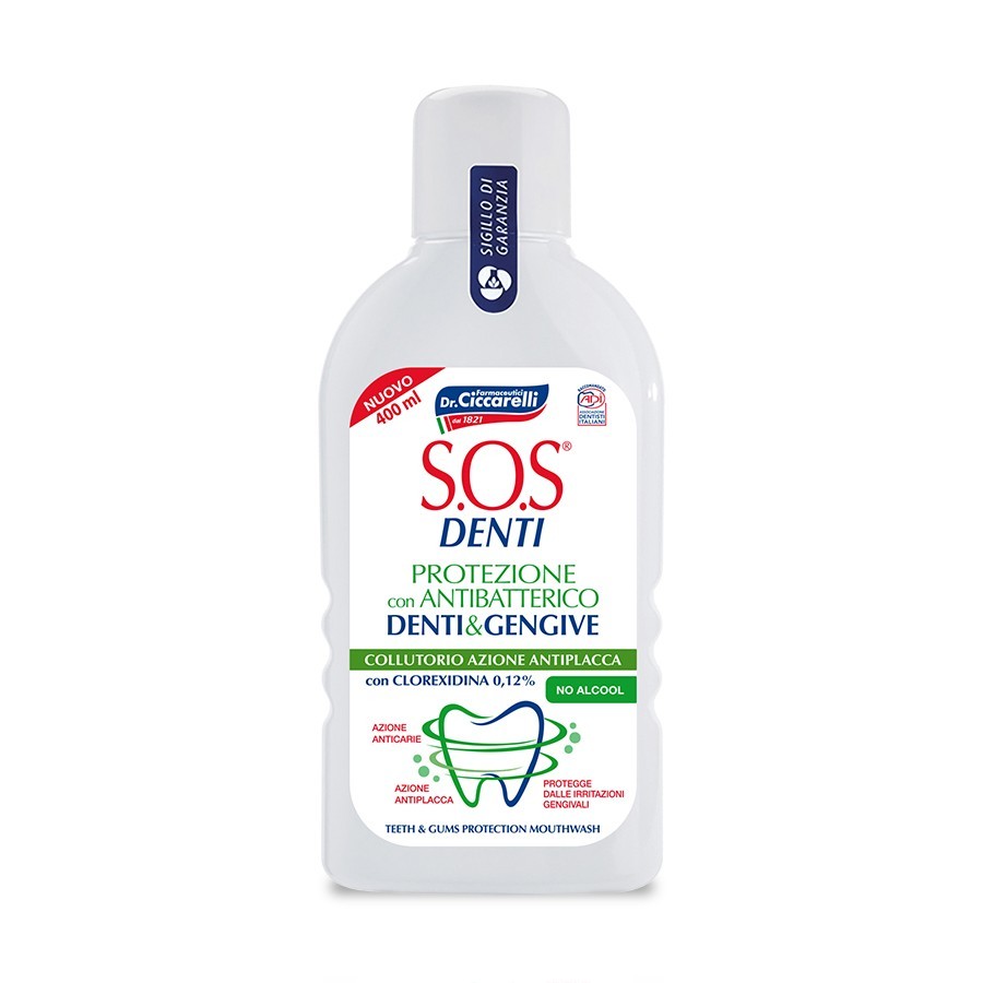 Chlorhexidine Mouthwash - 400 ml - S.O.S Denti Tooth-Care