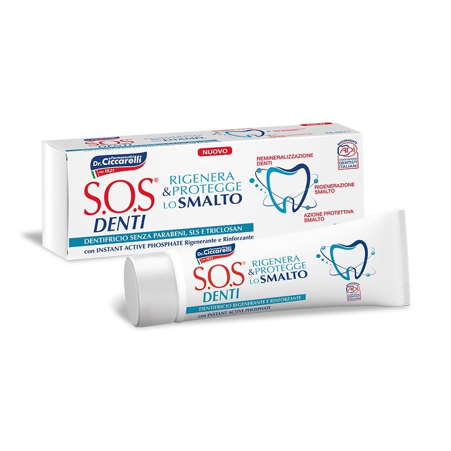 Enamel Regenerating Toothpaste - 75 ml - S.O.S Denti Tooth-Care